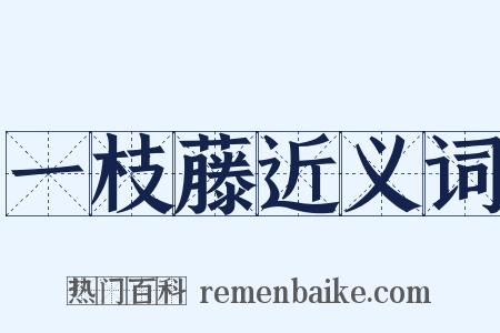 一枝藤近义词是什么意思的图片